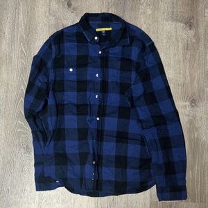 Prince & Fox Blue and Black Plaid Men's Shirt